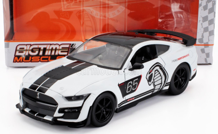 Jada Ford usa Mustang Shelby Gt500 Racing N 65 Coupe 2020 1:24 Bílá Černá