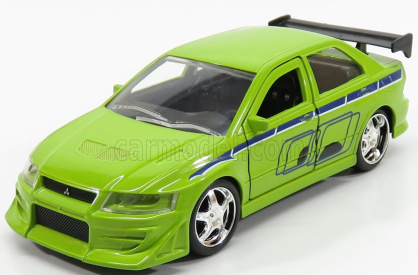 Jada Mitsubishi Brian's Lancer Evolution Vii 2002 - Brian O'conner - Fast & Furious Ii (2003) 1:32 Zelená