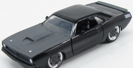 Jada Plymouth Letty's Barracuda 440 Coupe 1969 - Fast & Furious 7 - 2015 1:32 Černá Šedá