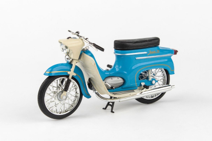 BAZAR - Abrex Jawa 50 Pionýr typ 20 (1967) 1:18 - Modrá