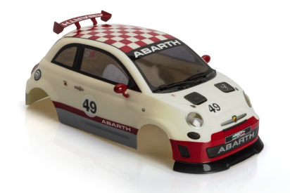 Karoserie lakovaná, Fiat 500 Abarth, nálepky, příslušenství (200mm)