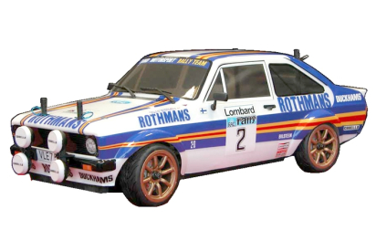 Karoserie lakovaná, Ford RS 1800 Rothmans, nálepky, příslušenství (200mm)