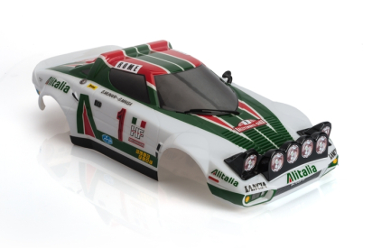 Karoserie lakovaná, Lancial Stratos Alitalia, nálepky, příslušenství (200mm)
