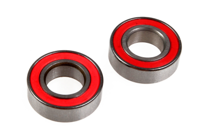 Keramické ložiska s červenou gum prachovkou 2RS 8x16x5mm (2ks.)