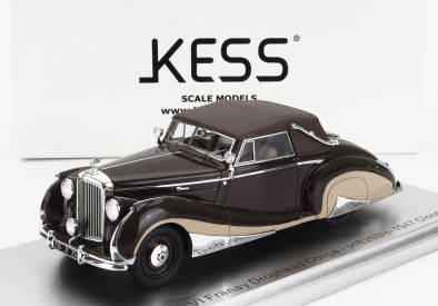 Kess-model Bentley Mkvi Franay Snb26bh Drophead Coupe Cabriolet Closed 1947 1:43 Hnědý Krém