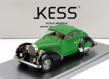 Kess-model Bugatti T57 Labourdette Vutotal Coupe 1936 1:43 Zelená Černá