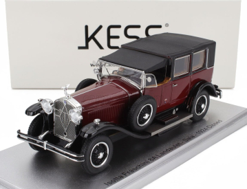 Kess-model Isotta fraschini Tipo 8a Landaulet Sala Semiconvertible Closed 1924 1:43 Bordeaux Black