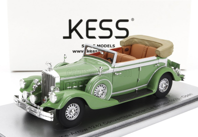 Kess-model Pierce arrow 124 Convertible Berline Sedan Le Baron Open 1933 1:43 Světle Zelená