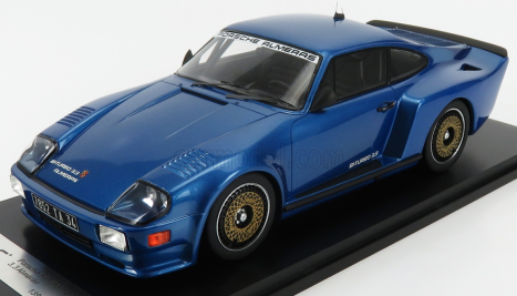 Kess-model Porsche 911 930 Biturbo 3.3 Almeras 1993 1:18 Blue Met