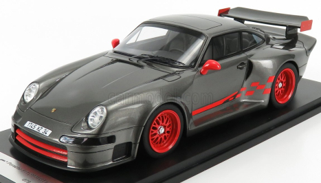 Kess-model Porsche 911 993 Gt1 Almeras 1993 1:18 Grey Met Red