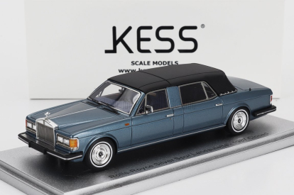 Kess-model Rolls royce Silver Spur Landaulette Semicovertible Closed 1987 1:43 Modrá Met Černá