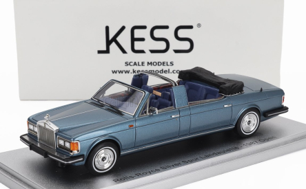 Kess-model Rolls royce Silver Spur Landaulette Semicovertible Open 1987 1:43 Modrá Met Černá