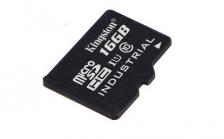 Kingston microSDHC 16GB UHS-I (90R/45W) Industrial Temp Card