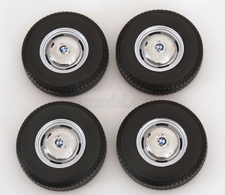 Kk-scale Accessories Set 4x Wheels And Rims For Bmw 2002 1967 1:12 Černý Chrom