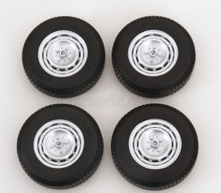 Kk-scale Accessories Set 4x Wheels And Rims For Bmw 2002 1971 1:12 Černý Chrom