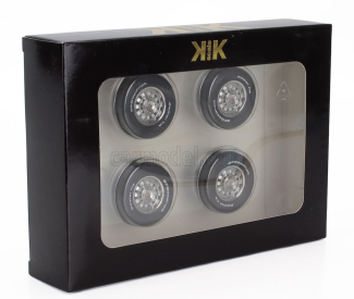 Kk-scale Accessories Set 4x Wheels And Rims For Ford Mustang 1968 1:18 Černý Chrom