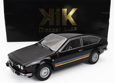 Kk-scale Alfa romeo Alfetta 2000 Gtv Turbodelta 1979 1:18 2 Tóny Černé