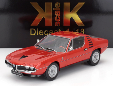 Kk-scale Alfa romeo Montreal 1970 - Black Interior 1:18 Alfa Red
