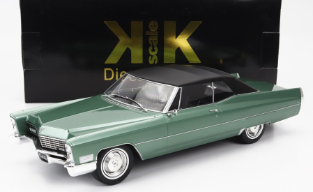Kk-scale Cadillac De Ville Cabriolet Soft-top 1967 1:18 Světle Zelená Met