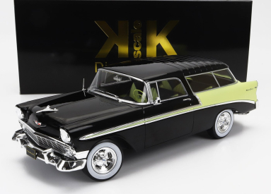 Kk-scale Chevrolet Bel Air Nomad Sw Station Wagon Custom 1956 1:18 Černá Žlutá