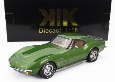 Kk-scale Chevrolet Corvette C3 1972 - With Removable Roof Parts 1:18 Zelená