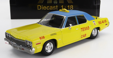 Kk-scale Dodge Monaco Taxi Texas Cab B38 1974 1:18 Žlutá Modrá