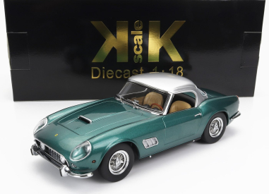 Kk-scale Ferrari 250gt California Spider With Hard-top 1960 1:18 Zelená Se Stříbrnou
