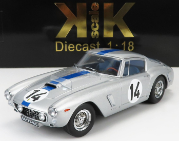 Kk-scale Ferrari 250gt Swb 3.0l V12 Team Noblet N 14 1:18, stříbrná