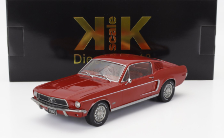 Kk-scale Ford usa Mustang Gt Fastback Coupe 1968 1:18 Red