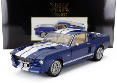 Kk-scale Ford usa Mustang Shelby Gt500 Eleanor Coupe 1967 1:12 Modrá Bílá