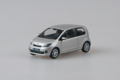 Abrex Škoda Citigo 3dveřové (2011) 1:43 - Stříbrná Leaf Metalíza