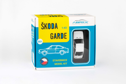 Abrex Škoda Garde (1982) 1:43 - Bílá Ledová - Stavebnice