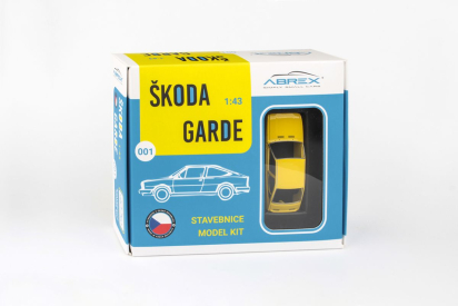 Abrex Škoda Garde (1982) 1:43 - Žlutá Sluneční - Stavebnice