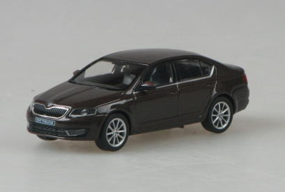Abrex Škoda Octavia III (2012) 1:43 - Hnědá Topaz Metalíza