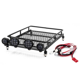 Kovová střešní zahrádka s LED světelnou rampou - 140x80x40mm