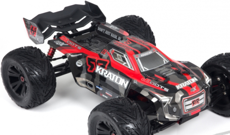 RC auto Kraton MT 6S BLX, červenočerná