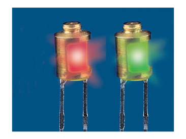 Krick Lampa poziční zelená/červená s LED 4mm (pár)