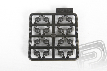 Kuličky plastové do kloubků 6.8x8x3mm, sada
