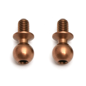 Kulové čepy, 4 mm, TiN, 2 ks.