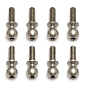 Kulové čepy, střibrné, 8mm, 10ks.