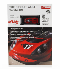 Kyosho Ferrari Dino 206 N 17 Racing 1967 s knížkou 1:64, červená