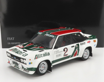 Kyosho Fiat 131 Abarth Alitalia N 2 Rally Montecarlo 1978 1:18, bílá