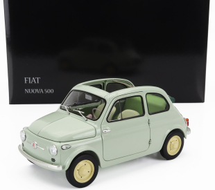 Kyosho Fiat 500 D Cabriolet Open 1960 1:18 Verde Chiaro - Světle Zelená