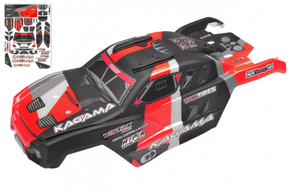 Lakovaná karoserie včetně samolepek - Kagama - červená