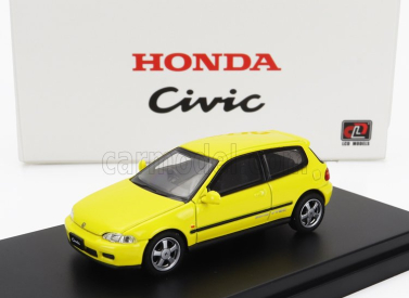 Lcd-model Honda Civic Eg6 Vtec 1993 1:64 Žlutá