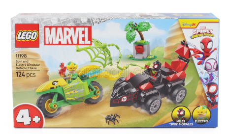 Lego Accessories Lego Marvel - Spin And Electro Dinosaur Vehicle Chase - 124 Pezzi - 124 Pcs Různé