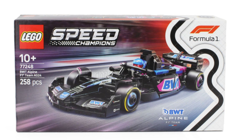 Lego Alpine Lego Speed Champion - F1  A524 Team Bwt Alpine Season 2024 - 258 Pezzi - 258 Pcs Černá Modrá Růžová