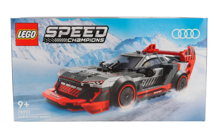 Lego Audi Lego Speed Champion - S1 E-tron Quattro 2023 - 274 Pezzi - 274 Pcs 1:24 Šedá Černá