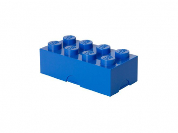 LEGO box na svačinu 100x200x75mm - modrý