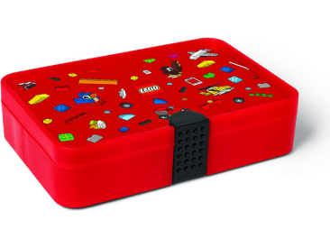 LEGO Iconic úložný box s přihrádkami - červená